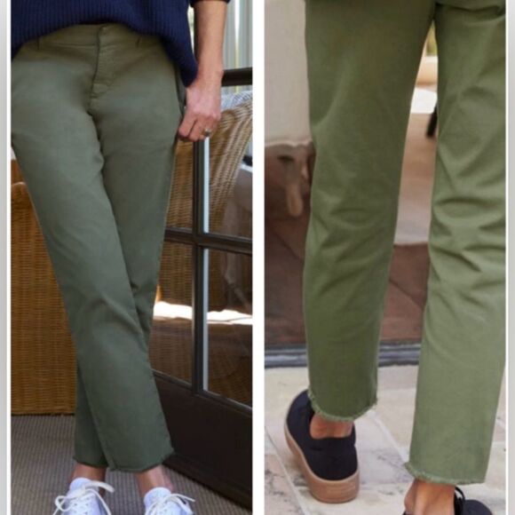 NWT Frank & Eileen Wicklow Italian Performance Twill Chino Pants Army $288 - Picture 2 of 10